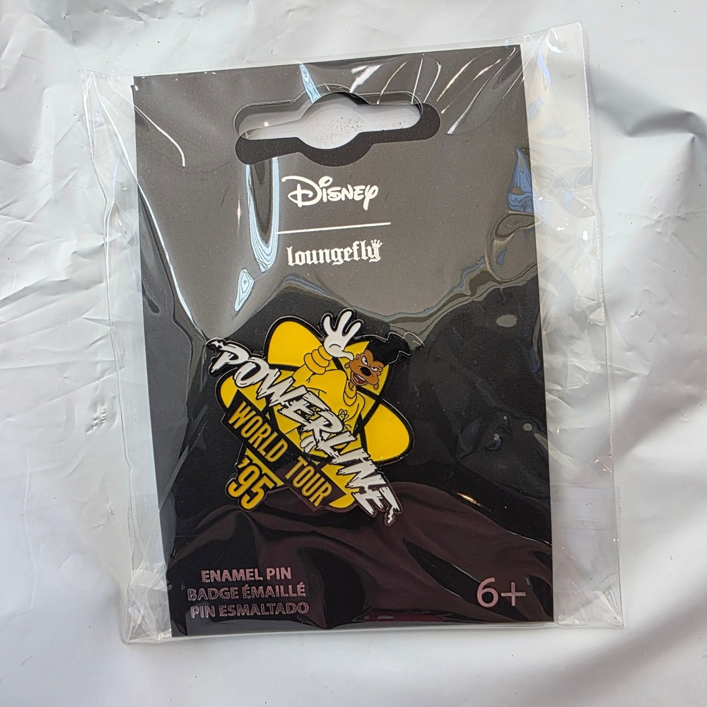 Disney Loungefly A Goofy‎ Movie Powerline World Tour 95 Enamel Pin New
